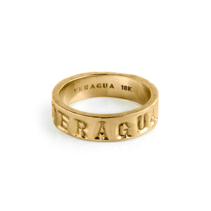 18K Solid Gold Veragua Band