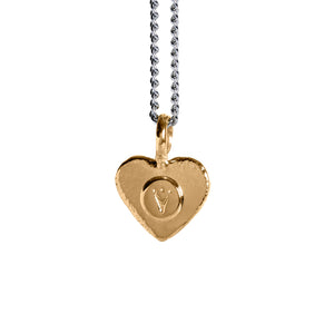 Crying Heart Pendant 18K Solid Gold