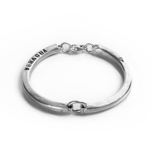 Aldaba Doble All-Silver Bracelet