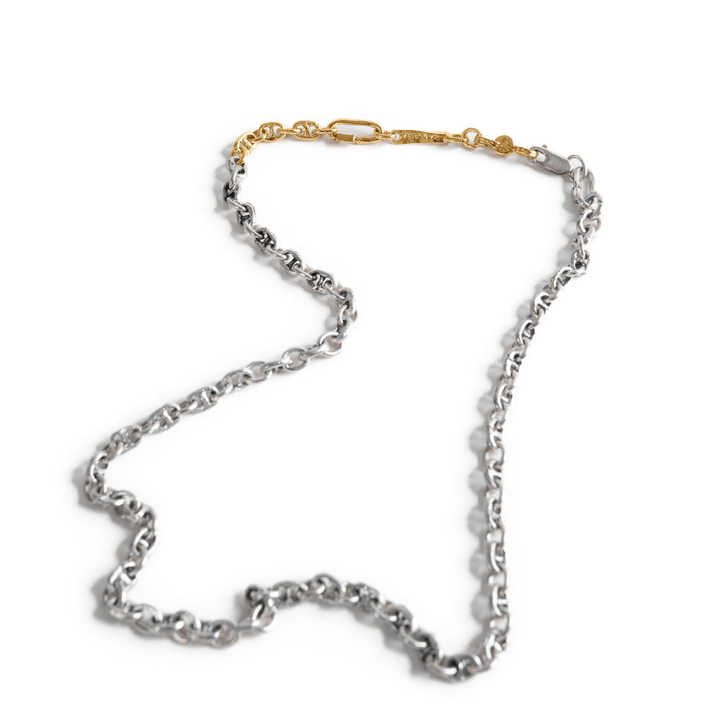 Olivia Necklace [Sterling Silver & 18K Solid Gold] 60cms