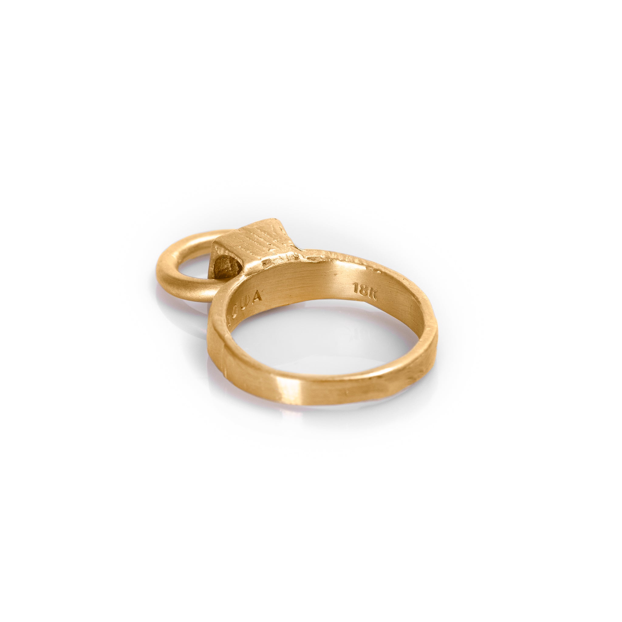 Aldaba Novena 18K Solid Gold [white diamond]