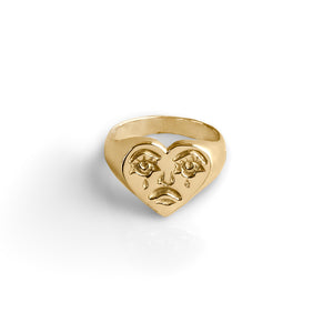 Crying Heart 18k Solid Gold