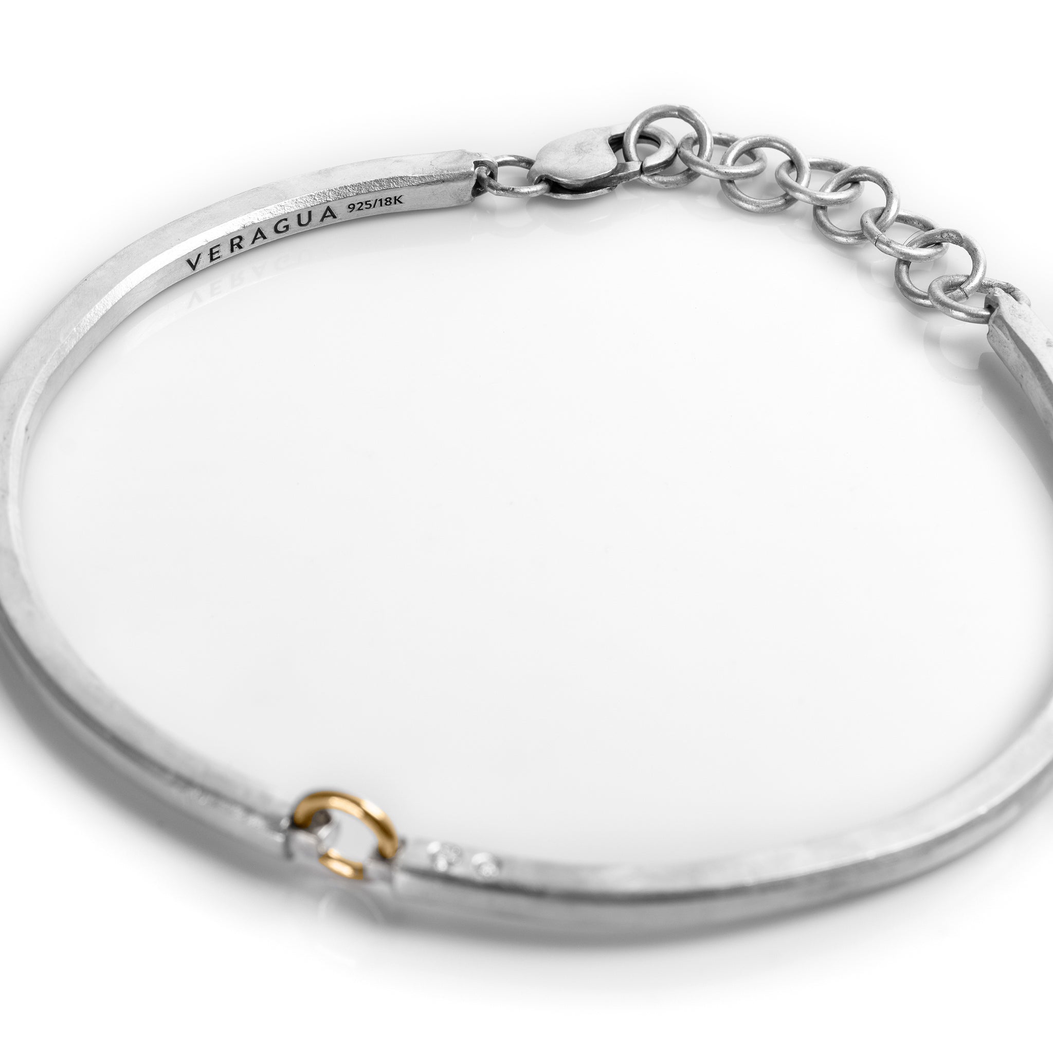 Aldaba Choker [925, 18K, white diamonds]