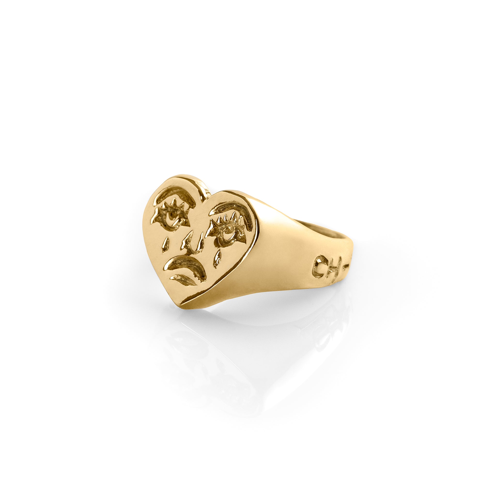 Crying Heart 18k Solid Gold