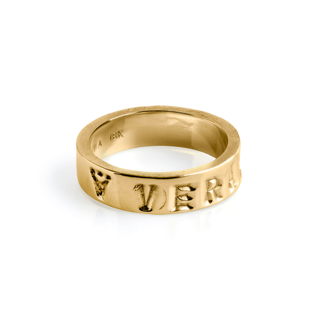 18K Solid Gold Veragua Band