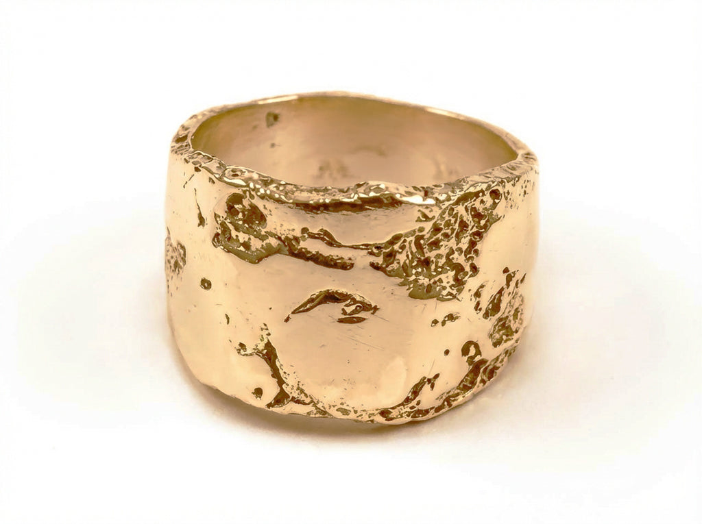 Wide 18k Solid Gold